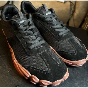 UBFEN Barefoot Shoes Men's 7 Women's 9 Black Zero Drop Minimalist Trail Sneakers